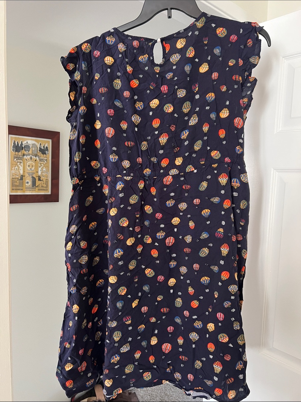 ModCloth Navy Hot Air Balloon Print Dress - Picture 2 of 8